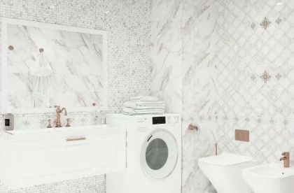 10200000102 Бордюр кер. Calacatta Gold GT _ 7,5*40 _ 1 \20