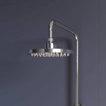 Душевая стойка RGW SP-26 Хром Головной душ/Смеситель (Ручной душ.Шланг 1,5 м.) Душевая стойка RGW SP-26 Хром Головной душ/Смеситель (Ручной душ.Шланг 1,5 м.)