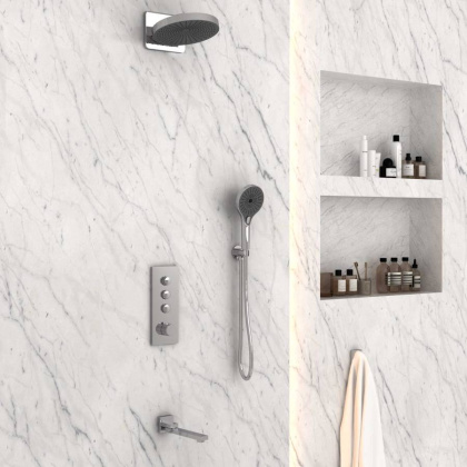 Душевой комплект VSFW-433TI1CH встраиваемый, хром