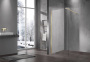 Душевая перегородка Walk-In VSW-1H600CLG, 600*2000, матовый золотой, стекло прозрачное