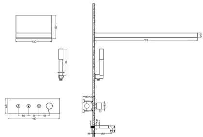 Душевая система с изливом Boheme Fusion Chrome