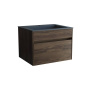 База под раковину Chiara 600 подвесная, 1 выкатной ящик soft-close, C.Oak