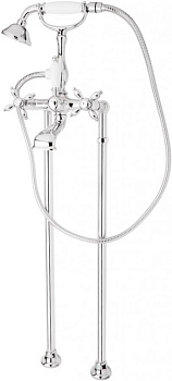 NOSTALGIA-VDP-03/24-M Напольный смеситель для ванны с ручным душем, Золото