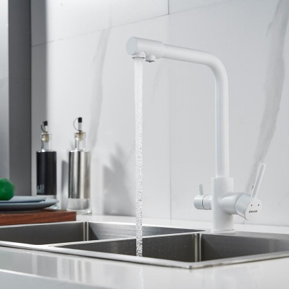 Смеситель для кухни со встроенным фильтром (краном) под питьевую воду Shevanik S328 S328C