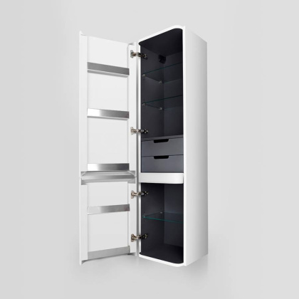 Шкаф-колонна подвесной, 155х40х35 см, белый, M30CHL0406WG