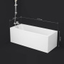 W93A-170-070W-A Gem ванна акриловая 170x70 см W93A-170-070W-A Gem ванна акриловая 170x70 см