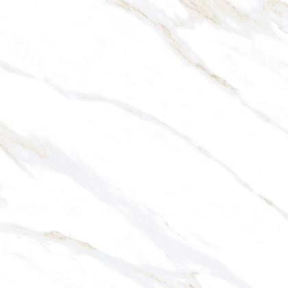 Calacatta Clarity Gold Керамогранит белый 80х80 Полированный