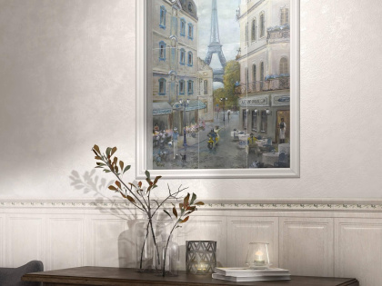 Багет BLB028 Кантри Шик белый декорированный 20*5*19 (уп/15шт), шт