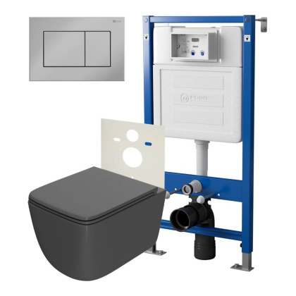 Сет: Система инсталляции Point Элемент для подвесного унитаза PN45120 + Клавиша смыва для инсталляции Point Ника, хром, PN44081C + Унитаз подвесной Point Меркурий безободковый, сид.дюропласт микролифт быстросъем, графит, PN41831GM Сет: Система инсталляции Point Элемент для подвесного унитаза PN45120 + Клавиша смыва для инсталляции Point Ника, хром, PN44081C + Унитаз подвесной Point Меркурий безободковый, сид.дюропласт микролифт быстросъем, графит, PN41831GM