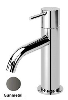 LEAF-LSM2-L-GM Смеситель для раковины однорычажный, с донным клапаном, исполнение Gunmetal PVD LEAF-LSM2-L-GM Смеситель для раковины однорычажный, с донным клапаном, исполнение Gunmetal PVD