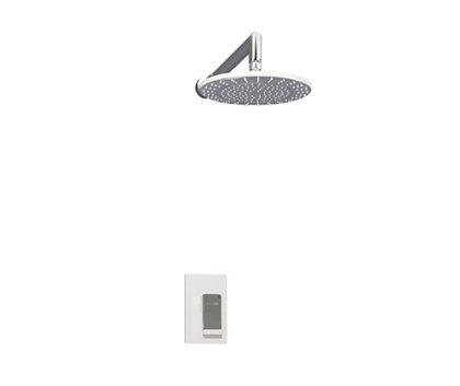 A12667WHITE Встраиваемый комплект для душа с верхней душевой насадкой Wasserkraft