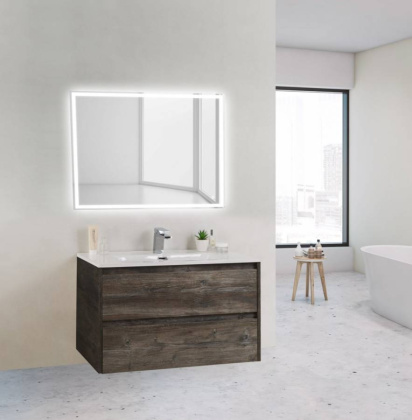 Тумба с раковиной подвесная BelBagno KRAFT 39-80 Pino Pasadena, раковина белая Тумба с раковиной подвесная BelBagno KRAFT 39-80 Pino Pasadena, раковина белая