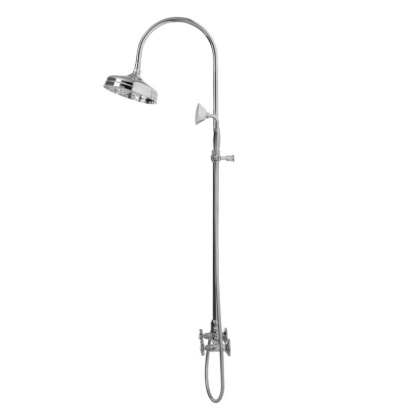 LORD-CD-30-02-M Душевая колонна со смесителем, верхним и ручным душем Исполнение: Бронза, Ручки: Бронза  LORD-CD-30-02-M Душевая колонна со смесителем, верхним и ручным душем Исполнение: Бронза, Ручки: Бронза