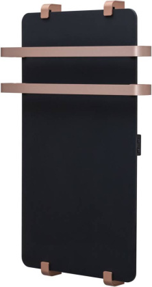 Полотенцесушитель электрический Allen Brau Infinity 80x44 с рейлингом 2.0 и креплением, медь браш