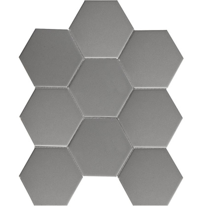 Керамическая мозаика Hexagon Big Grey Matt 95x110, Geometry