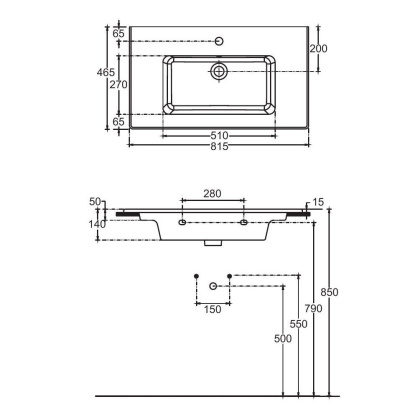 Раковина Allen Brau Fantasy 82 4.11025.20 белый глянец