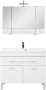 Мебель для ванной Aquanet Верона NEW 100 белый (напольный 1 ящик 2 дверцы)