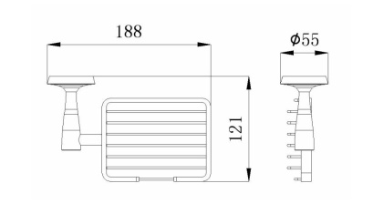 Мыльница решетка RUSH Balearic (BA39410) Мыльница решетка RUSH Balearic (BA39410)