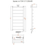 Полотенцесушитель Браво эл ТЭН 1 П 120*40 (ЛЦ4) Полотенцесушитель Браво эл ТЭН 1 П 120*40 (ЛЦ4)