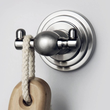 Крючок двойной Ammer, 6,5х6х6,7 см, хром, K-7023D