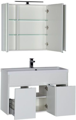 Мебель для ванной Aquanet Латина 100 белый