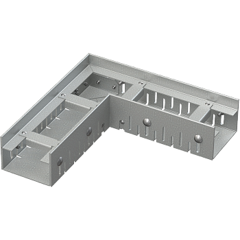 Дренажный угловой желоб 75 мм регулируемый, оцинкованная сталь