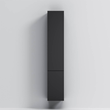 Шкаф-колонна подвесной правый, 163х30х32 см, черный