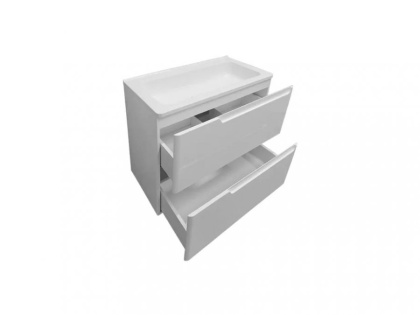 Тумба подвесная под умывальник Kare Luxe 600х450 2 ящика (ШхГхВ) 598х446х607