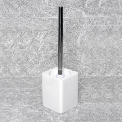 Щетка для унитаза Oder, 9,3х36,7х9,3 см, белый и хром, K-9627