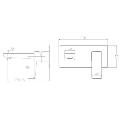 Смеситель для умывальника скрытого монтажа OMNIRES PARMA PM7415_1IN (инокс) Смеситель для умывальника скрытого монтажа OMNIRES PARMA PM7415_1IN (инокс)