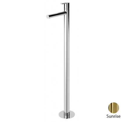 LEAF-TVP-L-PR Смеситель для раковины напольный, однорычажный без донного клапана, исполнение Sunrise PVD