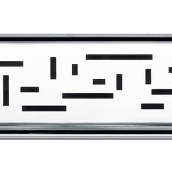 Декоративная решетка TECEdrainline "lines", нержавеющая сталь, глянец  для душевого канала, прямая 1000