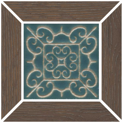 Вставка Тровазо наборный коричневый светлый матовый 13x13x0,9 Вставка Тровазо наборный коричневый светлый матовый 13x13x0,9