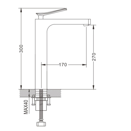 Смеситель для раковины латунь R2311H Смеситель для раковины латунь R2311H