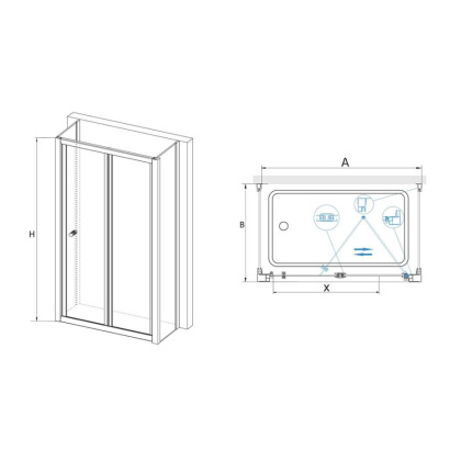 Душевой уголок RGW CL-41 P (CL-21 + 2Z-12) 750x800 Душевой уголок RGW CL-41 P (CL-21 + 2Z-12) 750x800