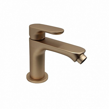 Смеситель для биде OLE однорычажный с донным клапаном, золотой атласный Смеситель для биде OLE однорычажный с донным клапаном, золотой атласный