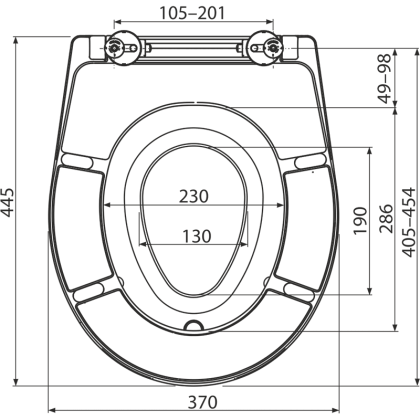 Сиденье для унитаза универсальное со встроенным вкладышем, Дюропласт A603 AlcaPlast Сиденье для унитаза универсальное со встроенным вкладышем, Дюропласт A603 AlcaPlast