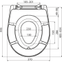 Сиденье для унитаза универсальное SOFTCLOSE со встроенным вкладышем, Дюропласт A606 AlcaPlast Сиденье для унитаза универсальное SOFTCLOSE со встроенным вкладышем, Дюропласт A606 AlcaPlast