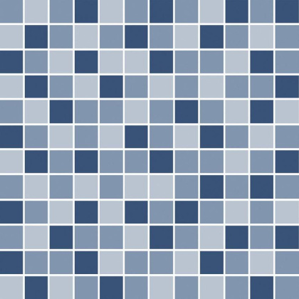 Декор Темари мозаичный микс синий матовый 29,8x29,8x0,35