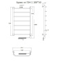 Полотенцесушитель Браво эл ТЭН 1 100*50 (ЛЦ4) Полотенцесушитель Браво эл ТЭН 1 100*50 (ЛЦ4)