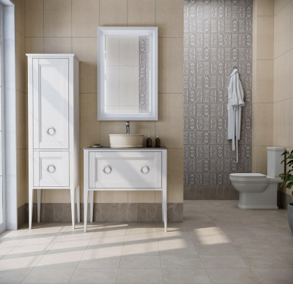 Пенал PLAZA Classic NEO напольный 175, белый матовый PL.CN.175\WHT.M