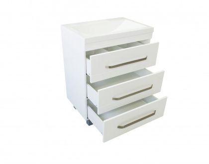 Тумба напольная под умывальник Monaсo 600х480 3 ящика (ШхГхВ) 598х476х860