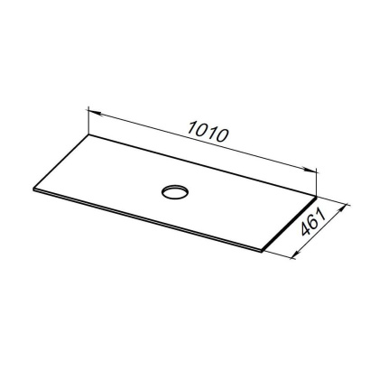 1.32025.DG-S REALITY Столешница 101, dark grey structure (274571), шт