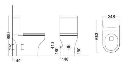 Унитаз BUONGIORNO напольный безободковый, белый глянцевый Унитаз BUONGIORNO напольный безободковый, белый глянцевый