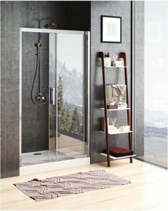 Душевая дверь Aquanet Delta NPE6121 130, прозрачное стекло