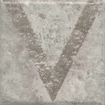 Декор Спартель 1 серый матовый 9,8x9,8x0,7