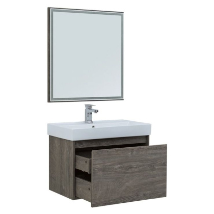 Мебель для ванной Aquanet Nova Lite 75 дуб рошелье (1 ящик)