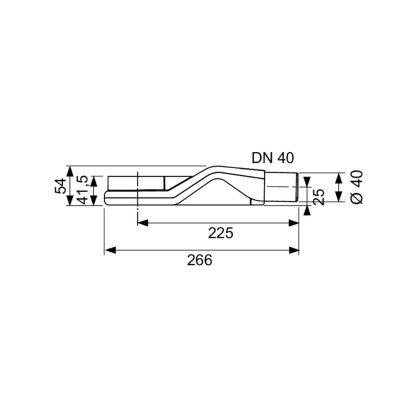 Сифон TECEdrainline «низкий» DN 40 боковой слив