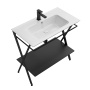 Металлическая структура PIANO Next напольная 85, черная матовая PIA.N.85\BLK