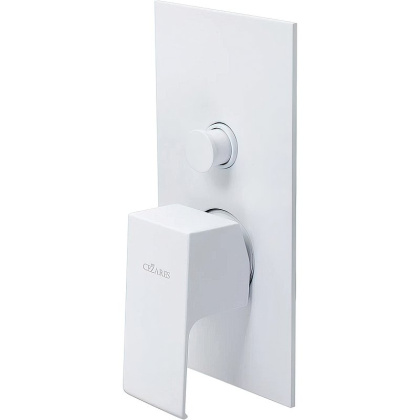 PORTA-VDIM-BIO Встраиваемый однорычажный смеситель для душа с переключателем, исполнение белый матовый